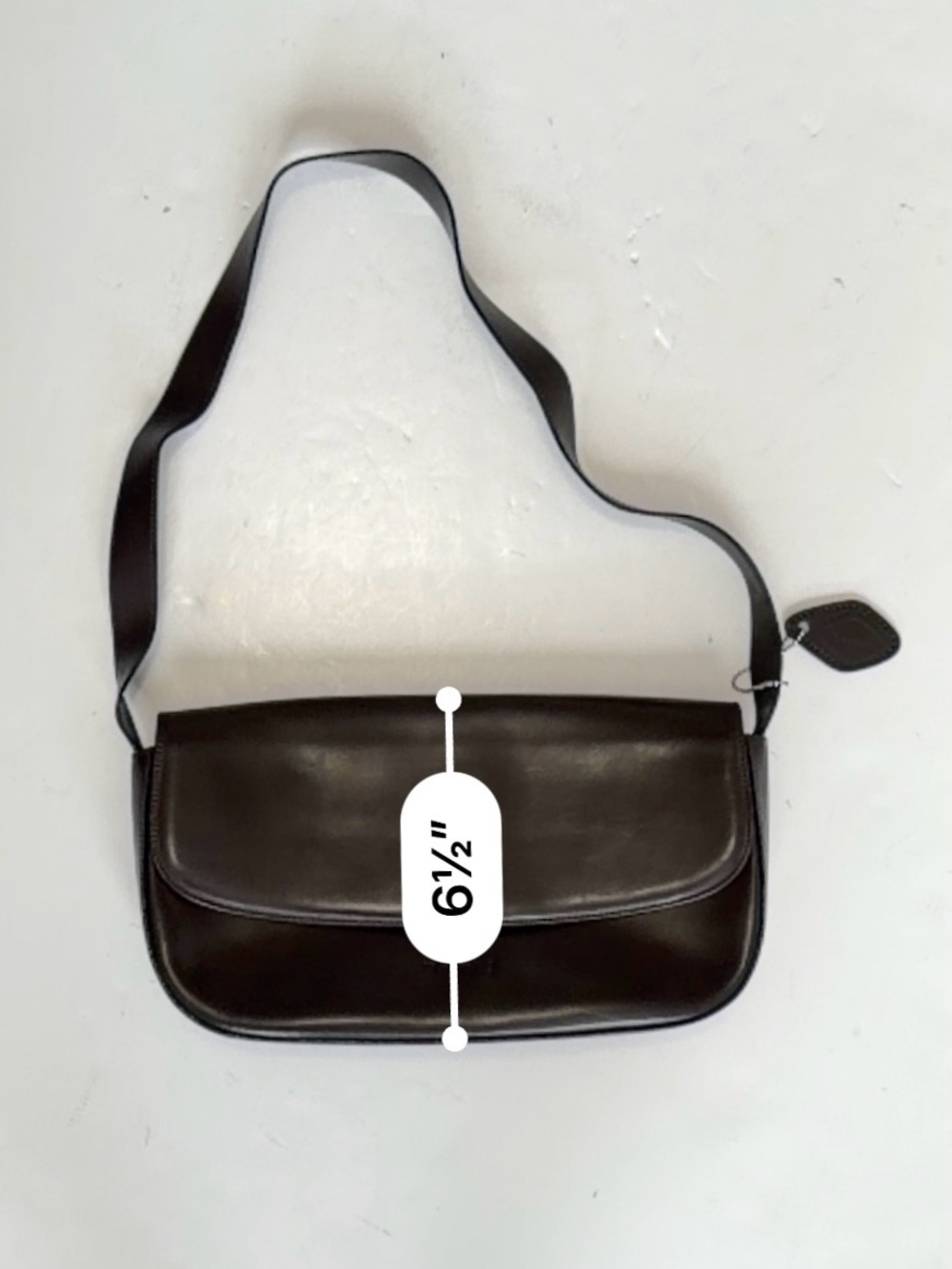 Vintage i santi Italian Leather Brown Shoulder Bag - Picture 5 of 13